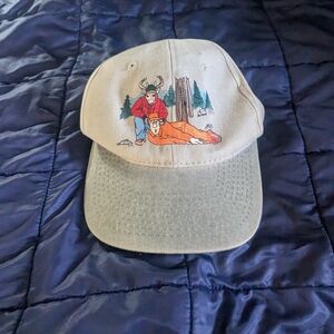 Vintage Toppers Embroidered Hat Deer Hunter Hunted Trucker Ball Cap